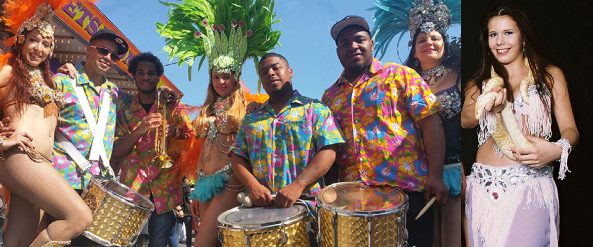 Samba zangers en muzikanten